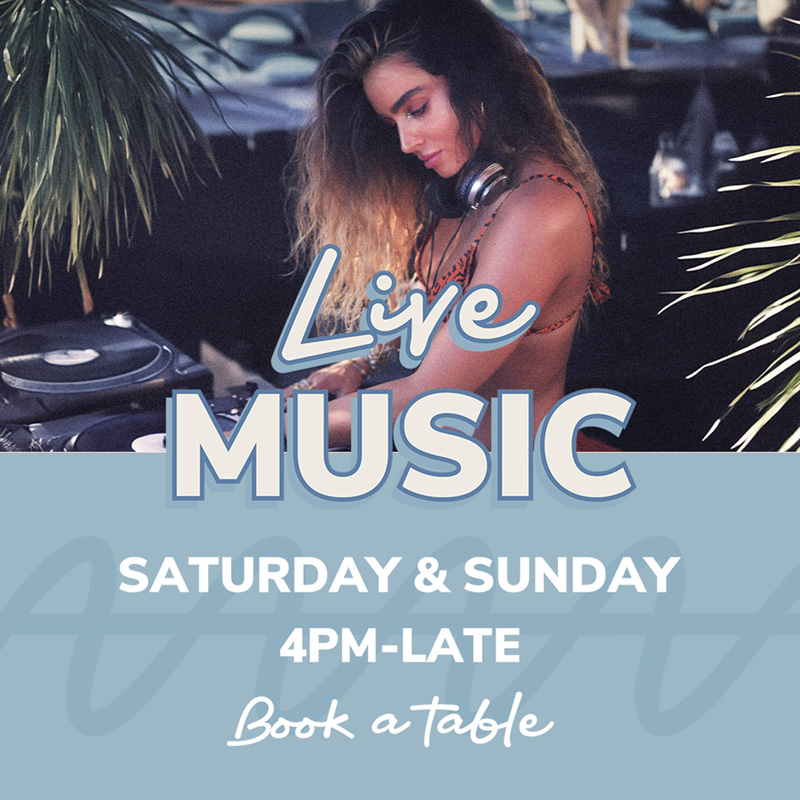 Live Music on Saturdays and Sundays at Aanuka Beach House