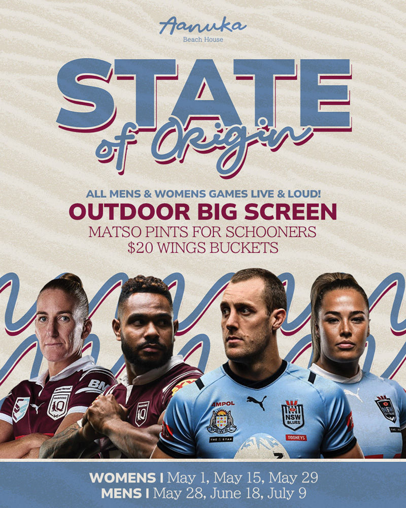 Book your table for State of Origin today
