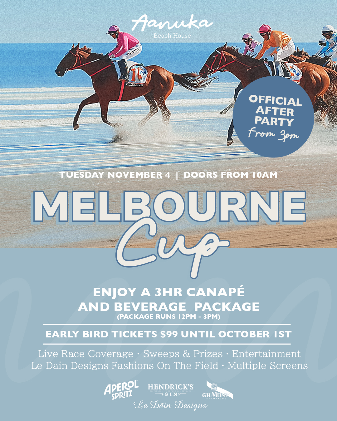 Book Melbourne Cup today